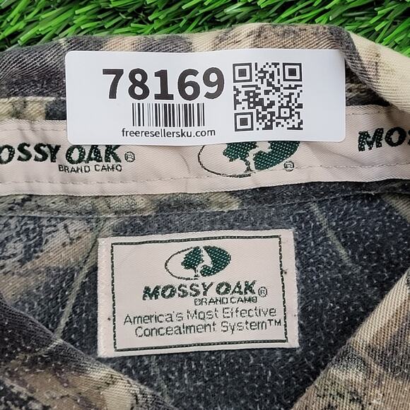 Vintage Mossy-Oak Camo Shirt 2XL 26x32 Break-Up - Picture 8 of 12